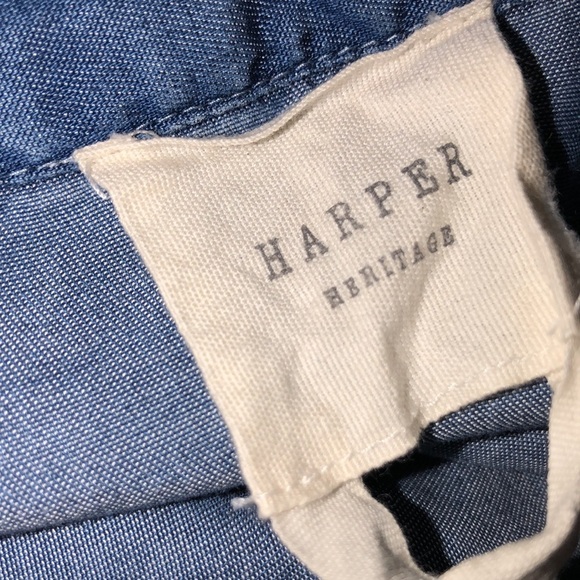 HARPER Heritage size small chambray shirt dress - Picture 5 of 7